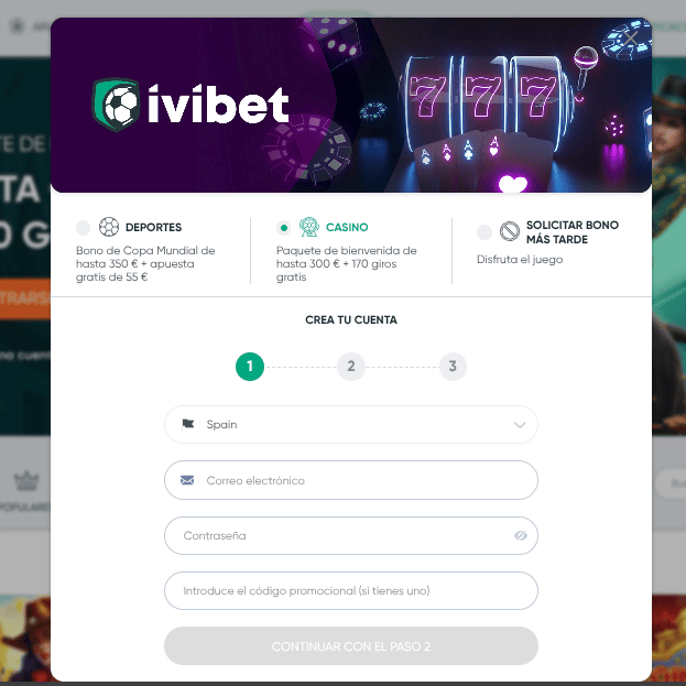 Cómo Registrarse en IviBet en España