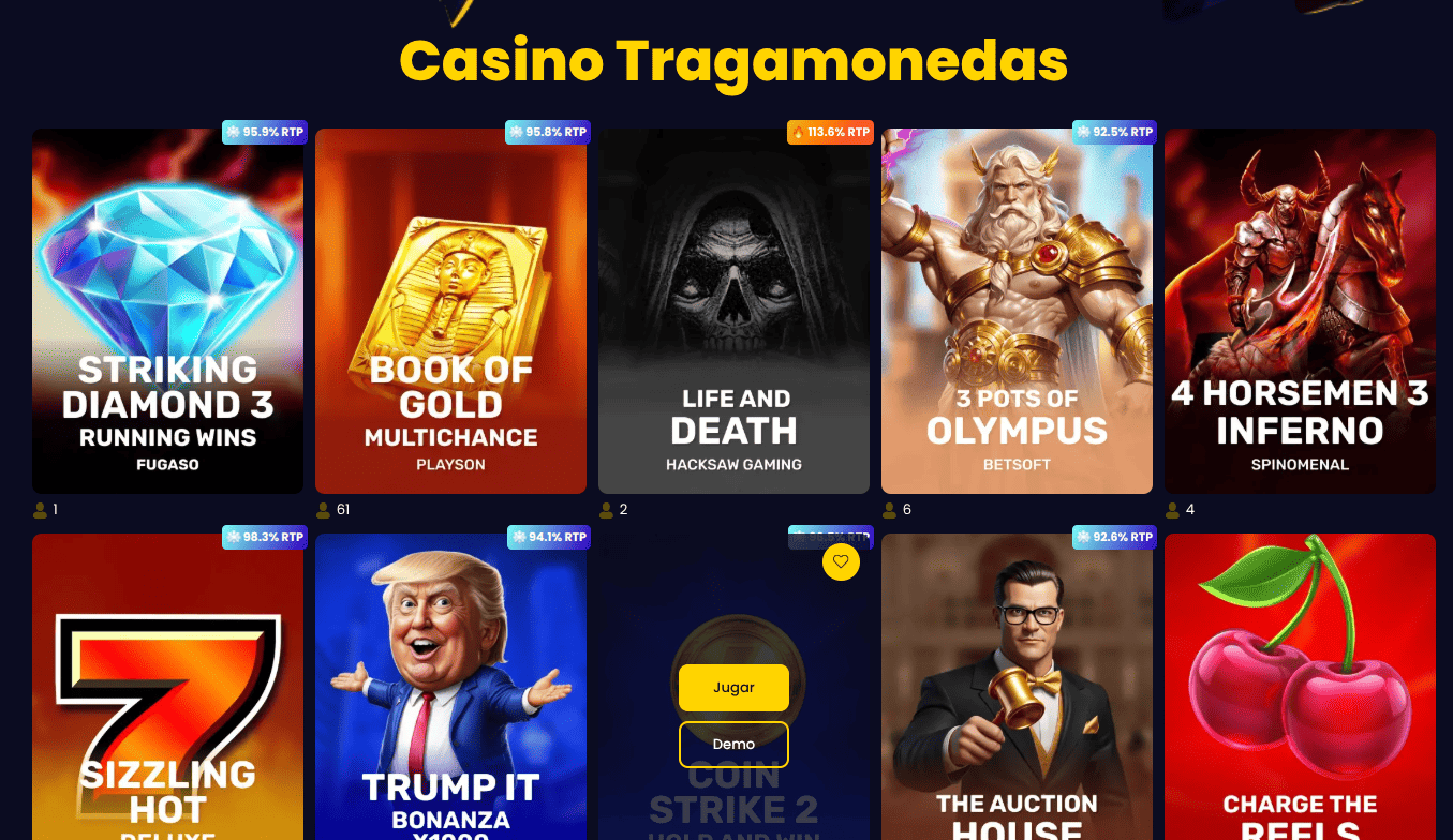 Tragaperras y proveedores Slotsgem
